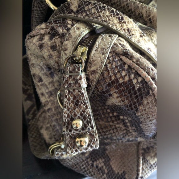 Cynthia Rowley Snakeskin Leather Satchel - Picture 4 of 15